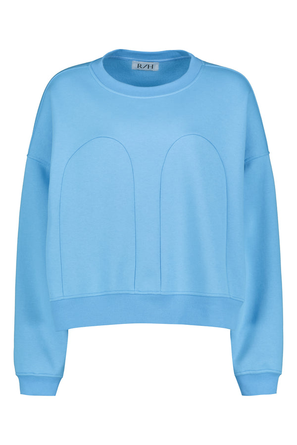 R/H Studio Mickey Loose Sweater värissä Air Blue.