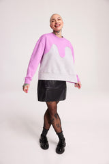 R/H Studion Magic Marvellous Sweater värissä Cosmic Lilac & Granit Grey