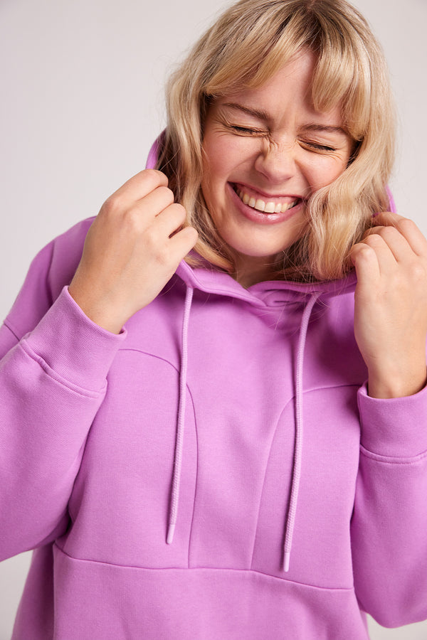R/H Studion Mickey Oversize Hoodie värissä Cosmic Lilac.